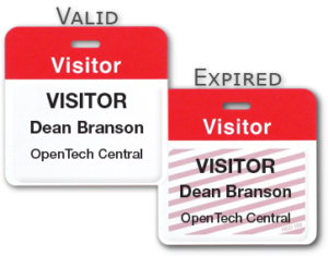 Expiring Visitor Badges