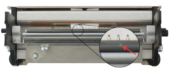 Example of a Damaged Printhead