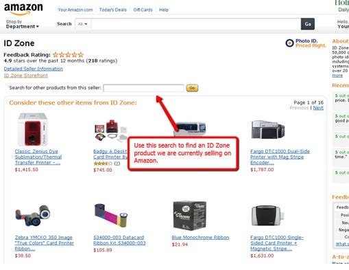 ID Zone Amazon Store Front