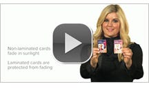 why laminate plastic cards