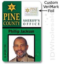 Custom VeriMark Foil ID Card Sample