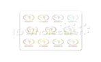 Zebra Hologram Cards