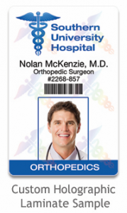 Custom Holographic Laminate ID Card