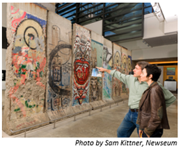 Artwork from the Berlin Wall at the Newseum