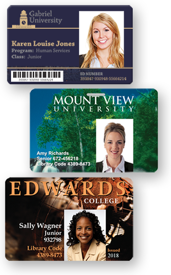 Examples of College ID Cards Examples of College ID Cards