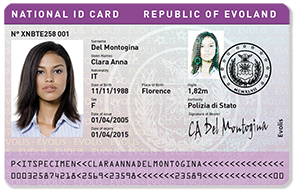 Government ID Card with Generic Holograms Government ID Card with Generic Holograms