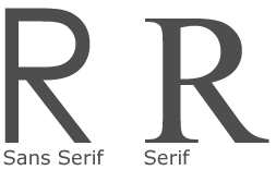 Serif vs. Sans Serif Font