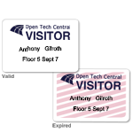 Custom & Standard Expiring Visitor Badges