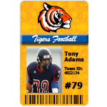 Example of a Sports Team ID Card