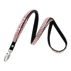RHN-PNK Rhinestone Lanyards