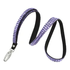 RHN-PURP Rhinestone Lanyards