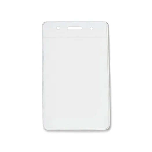 Clear Bar - Vertical - Clear Vinyl Badge Holder