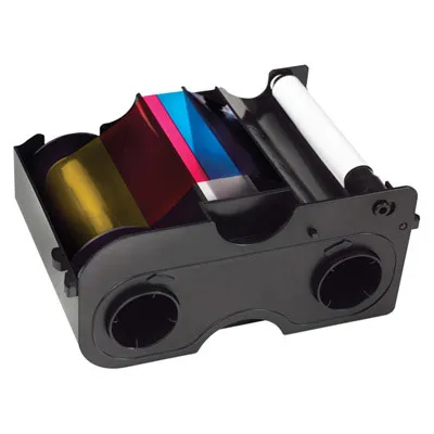 Fargo 44272 Half Panel Color Ribbon & Refillable Cartridge - YMCKO