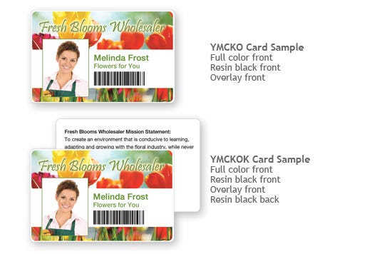 Magicard ID card printer card samples