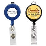 Shop Blue Custom Badge Reel & Black Custom Badge Reel