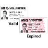 Valid Visitor ID & Expiring Badge