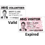 TEMPbadge and TIMEbadge Expiring Visitor ID Badge Cards