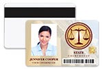 Shop Dual-sided ID Badge Card with Mag Stripe 