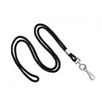 Shop 1/8'' Black Round Braid Lanyard with Swivel Hook