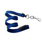 Shop 3/8'' Royal Blue Flat Braid Lanyard with Black Safety Breakaway & Swivel Hook