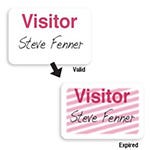 Shop Standard Expiring Visitor ID Badge Card